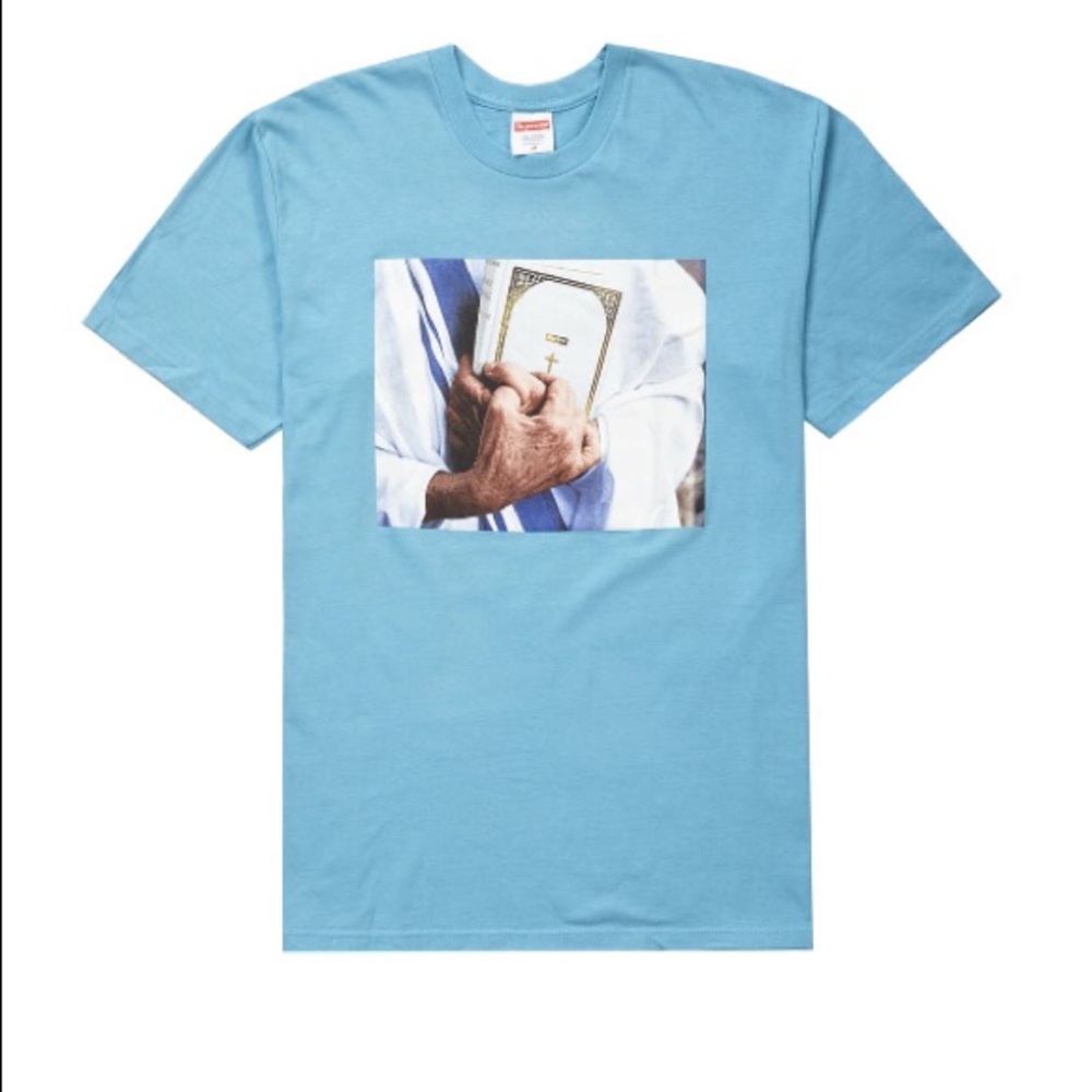 Supreme Bible Tee (Light Slate)